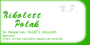 nikolett polak business card